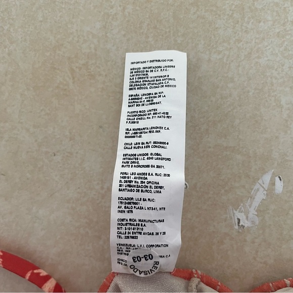 New Leonisa Orange Floral Off-Shoulder Ruffle One Piece Swimsuit 37747 - Picture 10 of 12